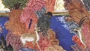 Sultan Muhammad Sakhr,the rock demon,among other demons shut up in the mountain,leers at the lust between the two ibexes oil painting picture wholesale